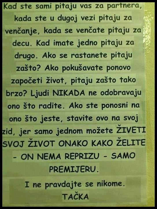 Ljudi nikada ne odobravaju ono što radiš