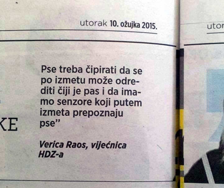 HDZ-ove CSI ekipe kopat će po psećoj kakici?