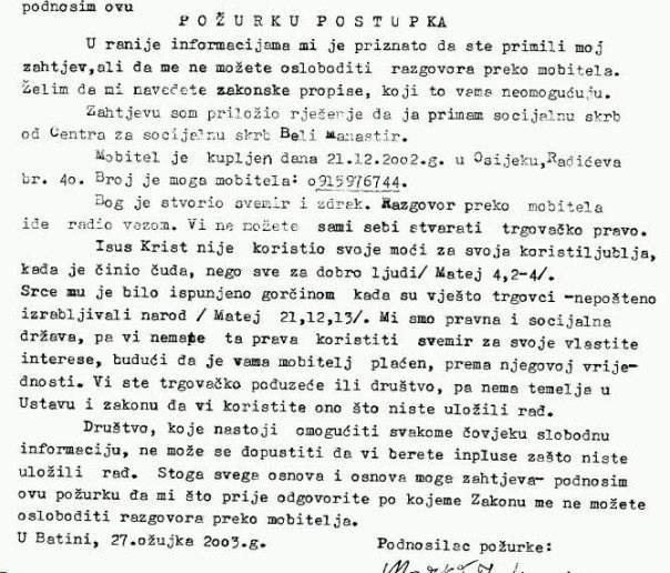 Biblijom i Isusom protiv mobilnog operatera!