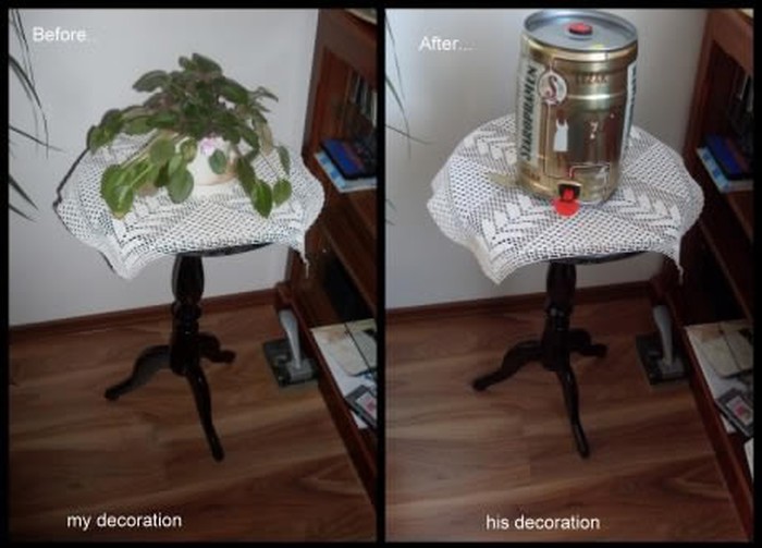 Kad se muškarac uhvati uređivanja doma