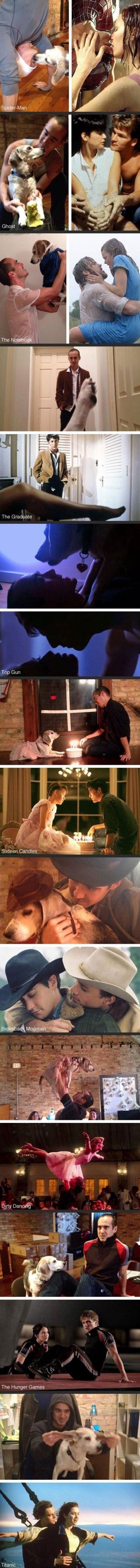 On i njegov pas odglumili su scene iz najpoznatijih filmova i to izgleda sjajno