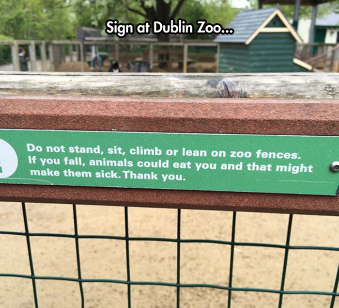 Poruka zoo vrta: Nemoj da te pojedu, pozlit će im