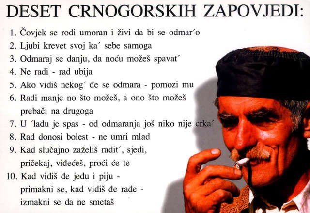 Deset crnogorskih zapovijedi