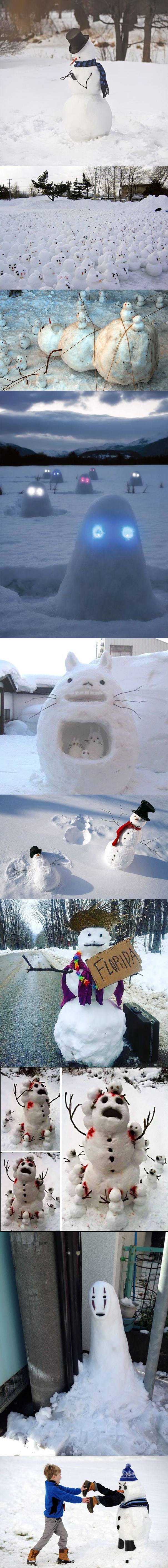 Deset pomalo drugačijih snjegovića koji će vas oduševiti 