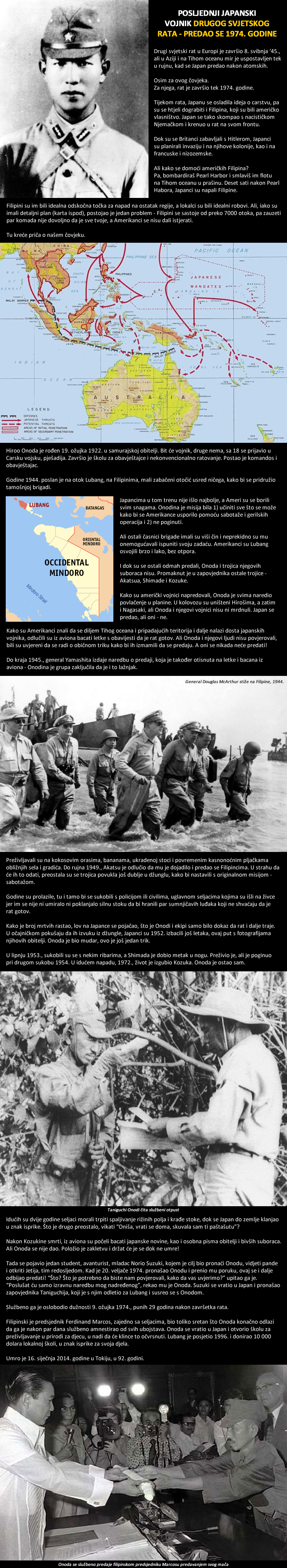 Posljednji japanski ratnik Drugog svjetskog rata predao se 1974.