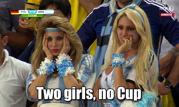 Two girls, no Cup
