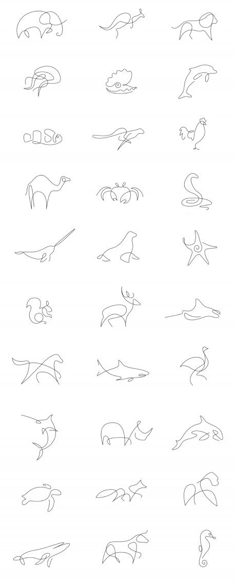 Kako u jednom potezu nacrtati životinju