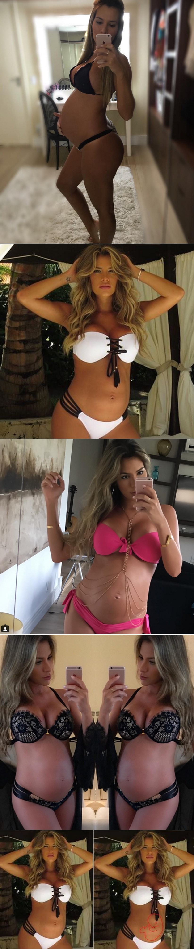 Ljudi tvrde da se trudnoj manekenki vidi beba kroz trbuh?