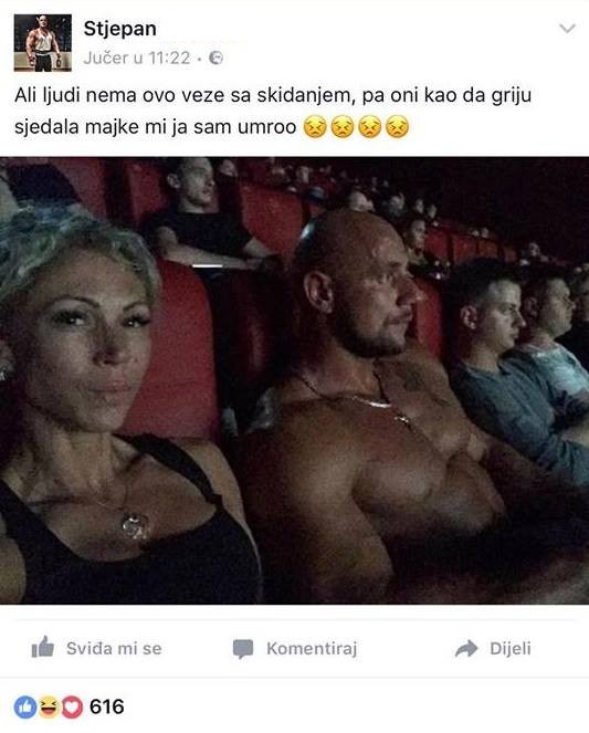 Mislite li da se stvarno skinuo zbog vrućine ili mu je to samo glupo opravdanje?