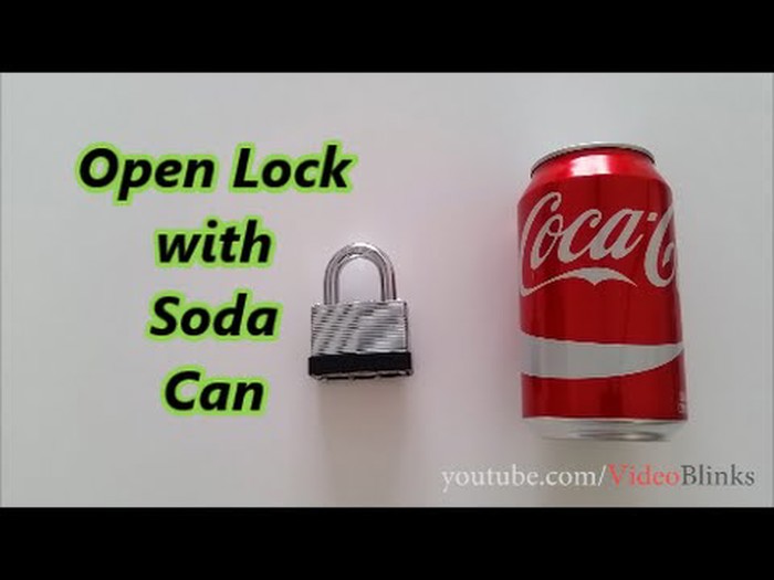 Genijalni trik: Otvorite lokot uz pomoć limenke Coca-Cole!