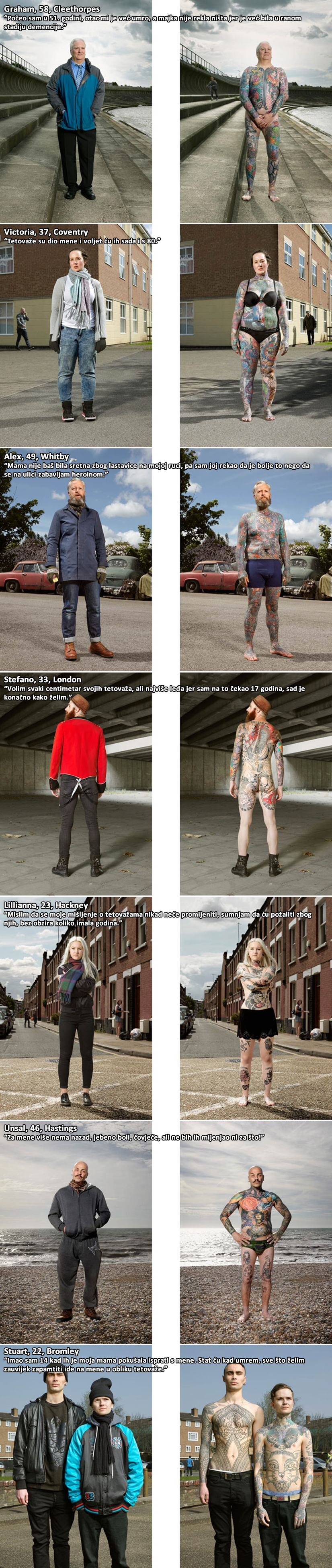 Osam hrabrih ljubitelja tetovaža pokazalo svoje tijelo u javnosti!