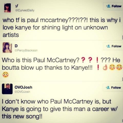 Kanyeovi fanovi ispali debili: Tko je Paul McCartney?