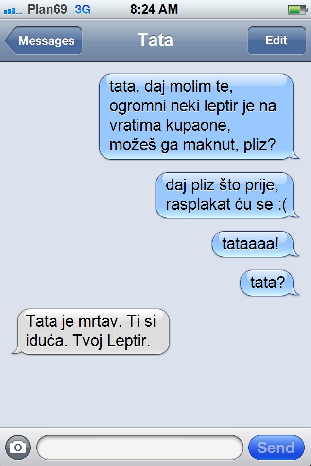 Kad ti je tata podlac sa smislom za humor