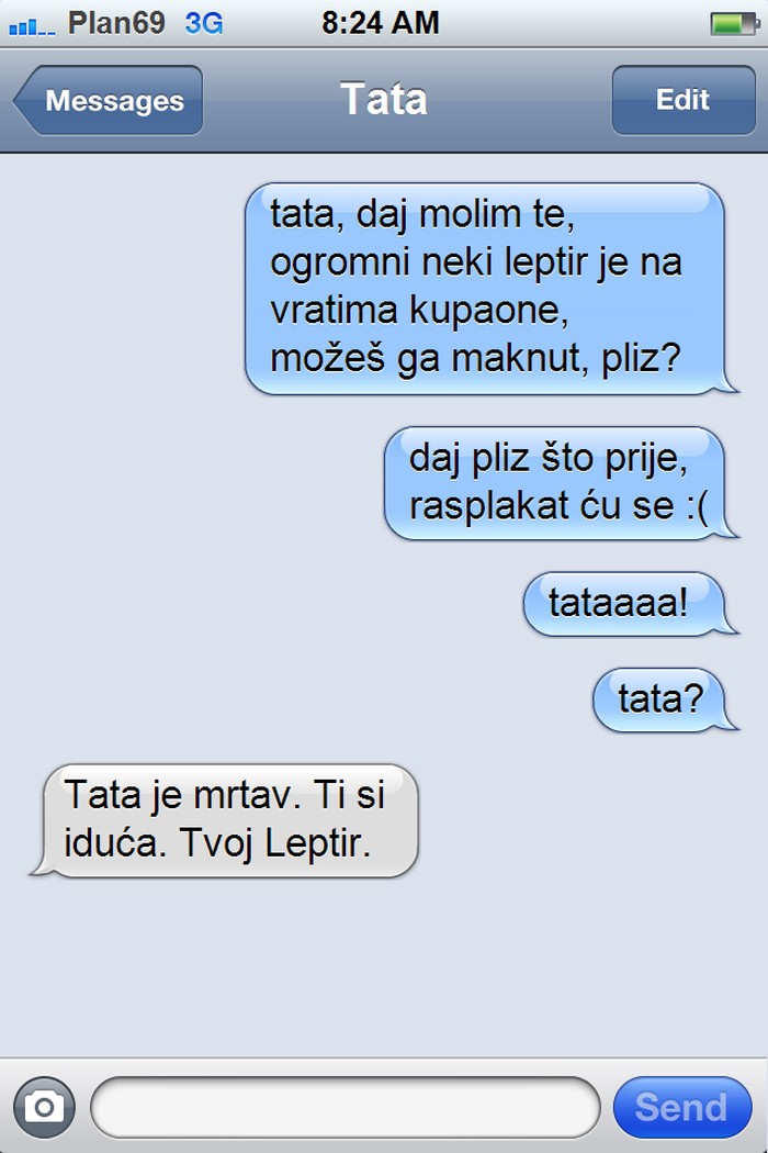 Kad ti je tata podlac sa smislom za humor