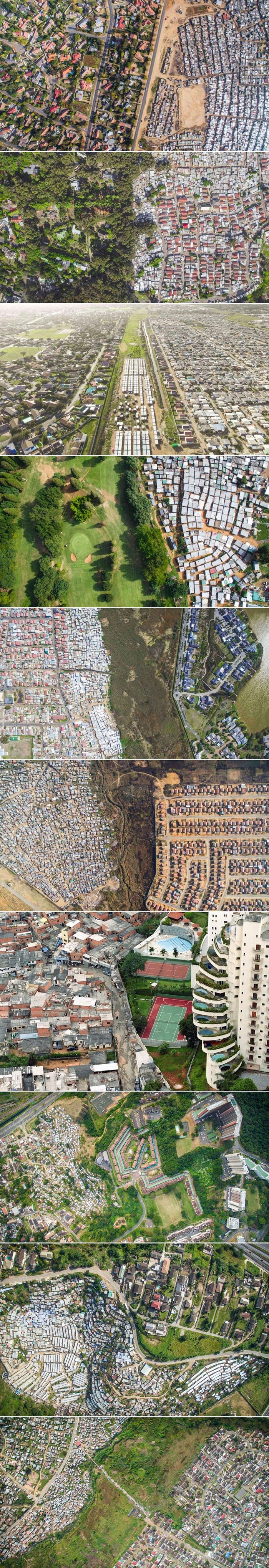 ŠOKANTNE SLIKE: Snimke iz zraka prikazuju razvdajanje svijeta na bogate i siromašne!