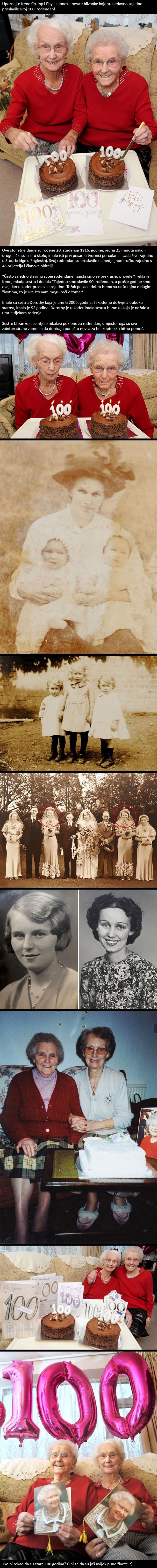 Sestre blizanke zajedno proslavile svoj 100. rođendan i otkrile nam tajnu dugog života!