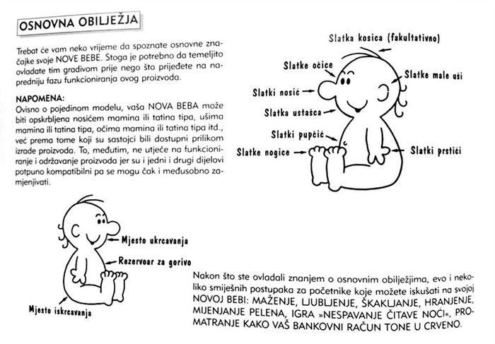 Upute za korištenje bebe