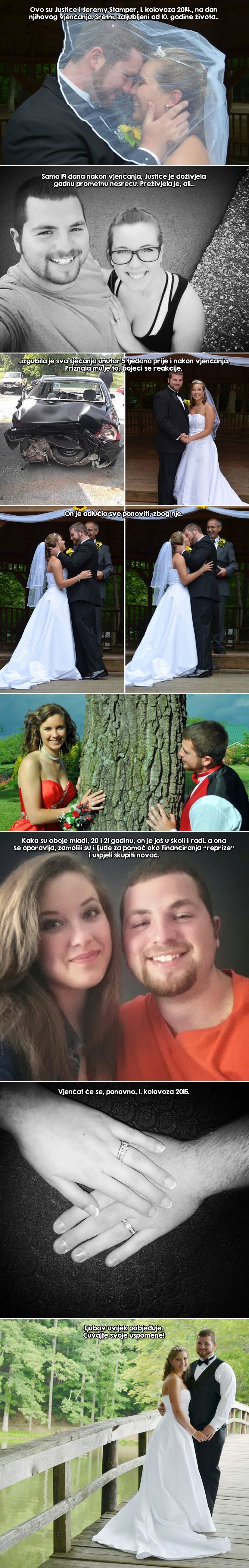 GALERIJA: U nesreći je izgubila uspomene na njihovo vjenčanje.. on ga je odlučio ponoviti zbog nje!