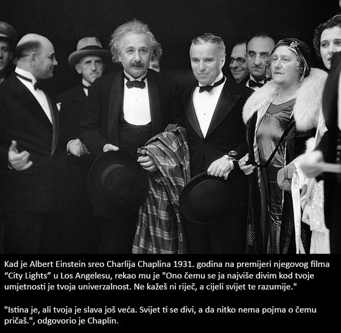 Evo što su Einstein i Chaplin rekli jedan drugome kada su se susreli prije 86 godina