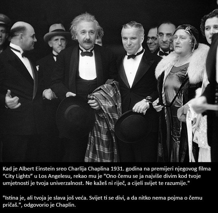 Evo što su Einstein i Chaplin rekli jedan drugome kada su se susreli prije 86 godina