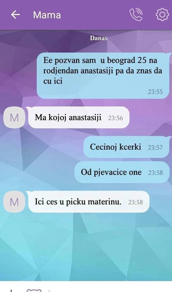 SMS DANA: Rekao je majci da je pozvan na rođendan Cecinoj kćerki, majka poludjela!