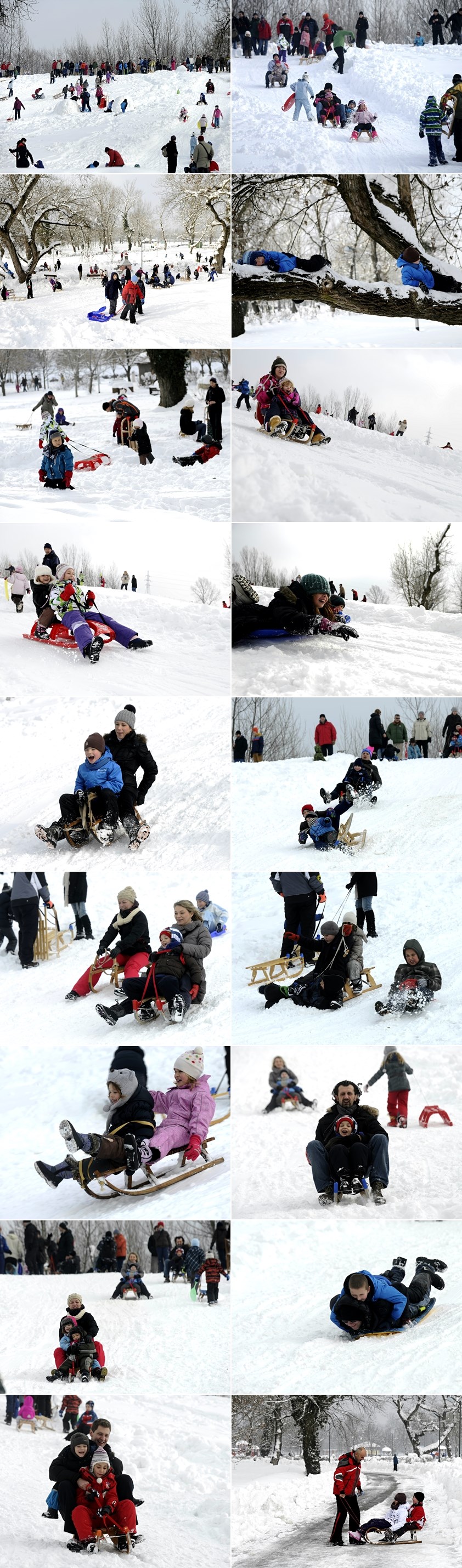 Zagrepčani jedva dočekali vikend: Veselje na saonicama