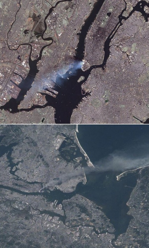 Teroristički napad na WTC 11.rujna 2001. snimljen iz svemira