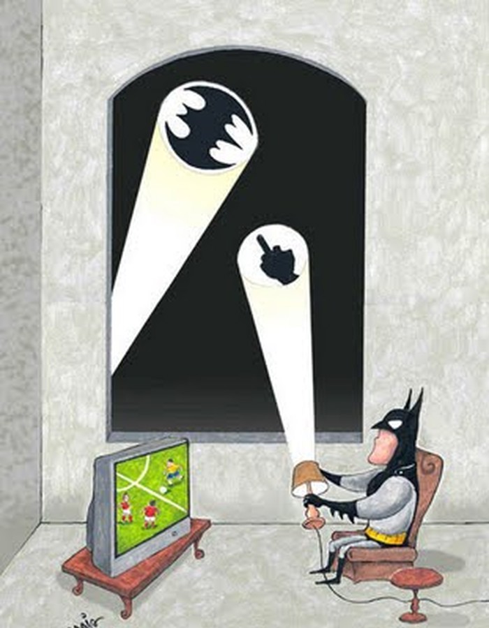 Batmanu dojadilo: Fuck off, gledam tekmu!