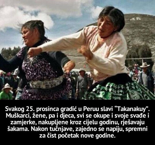 Peruanci se za Božić prebiju na mrtvo ime