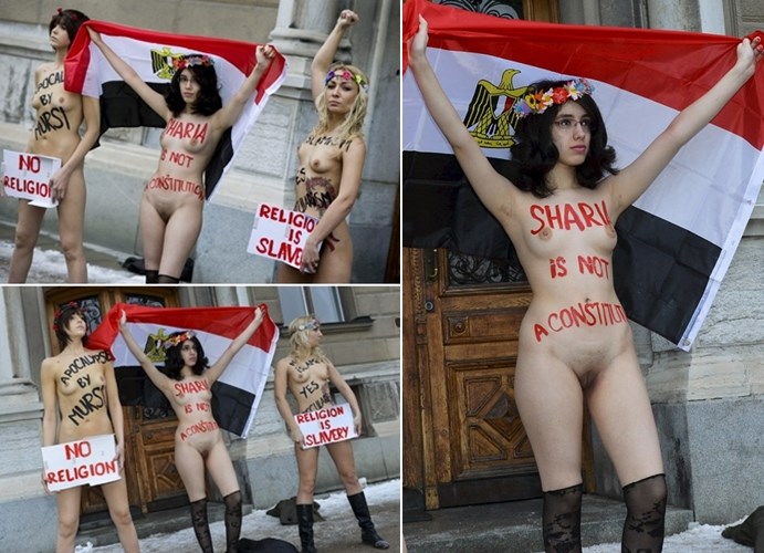 I egipatska aktivistica razgolitila se s Ukrajinkama