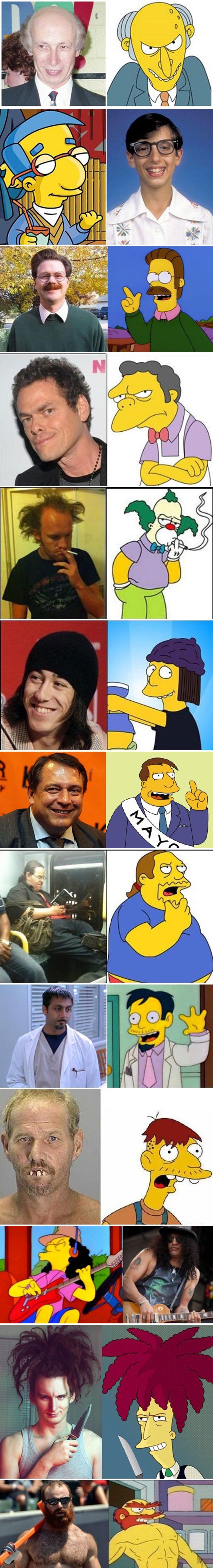 NEVJEROJATNE SLIČNOSTI Likovi iz Simpsona imaju svoje kopije u stvarnom svijetu!