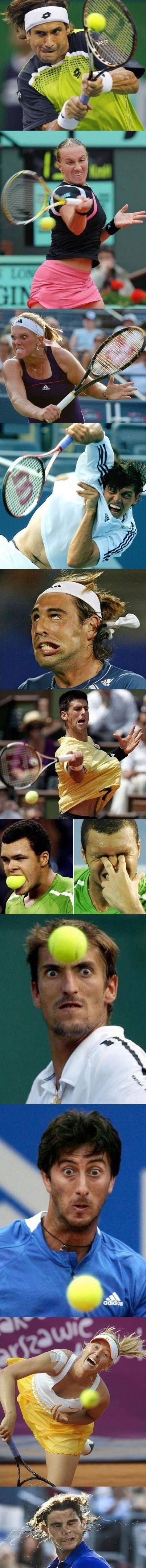 Urnebesni izrazi lica najpoznatijih tenicača za vrijeme igre nešto je što morate vidjeti 