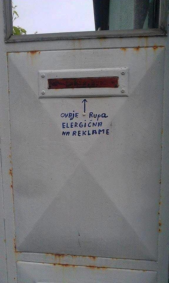 Poštanski sandučić im je uvijek bio pun reklama pa su stavili genijalan natpis