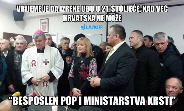 Besposlen pop i ministarstva krsti