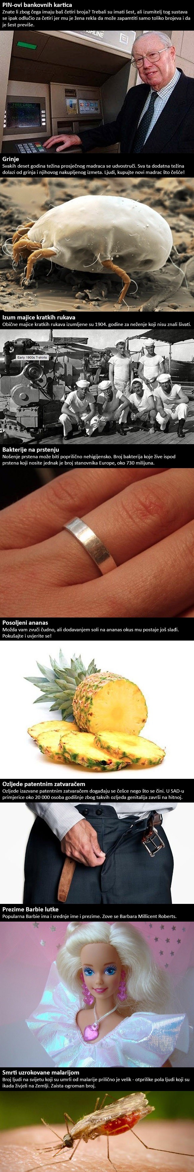 Osam zanimljivih činjenica o svakodnevnim stvarima koje sigurno niste znali!