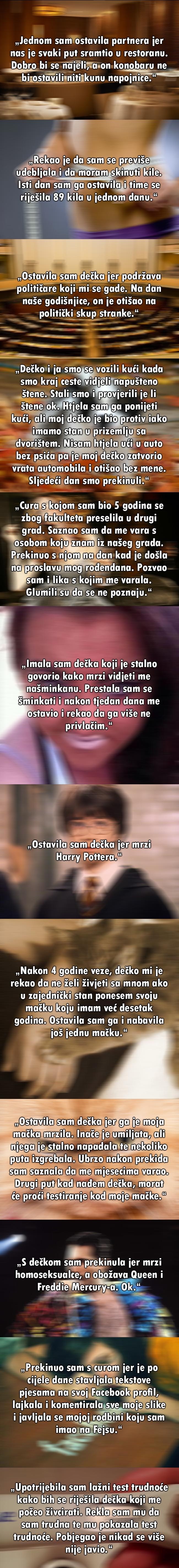 GALERIJA: 12 prekida koji dokazuju da ozbiljne veze nisu za svakoga