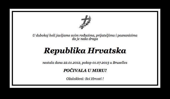 Europljani, kako je bilo na pokopu Hrvatske?