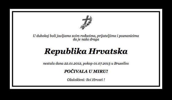 Europljani, kako je bilo na pokopu Hrvatske?