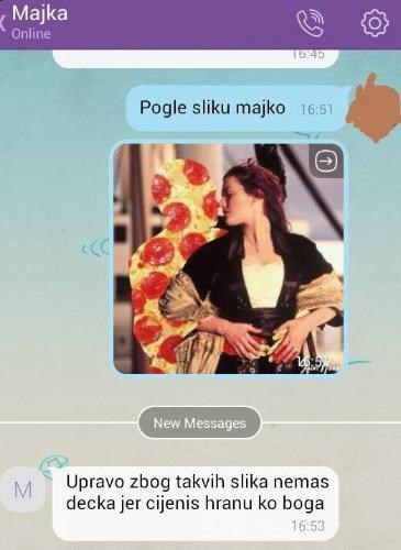 Djevojka mami poslala sliku, a ona joj odgovorila da upravo zbog toga nema dečka!