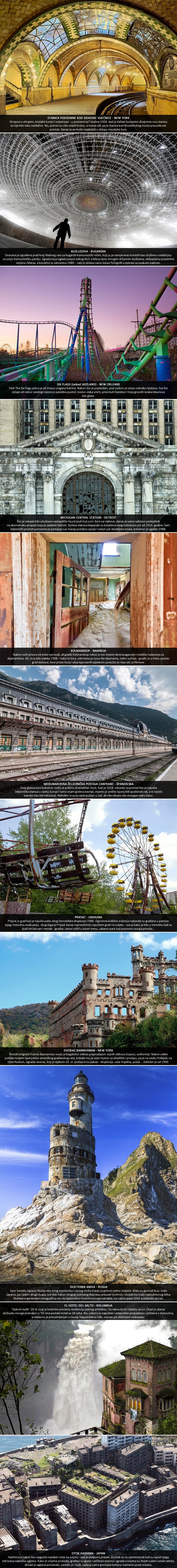 VRIJEME NEMA MILOSTI: Najnevjerojatnija napuštena mjesta na Zemlji