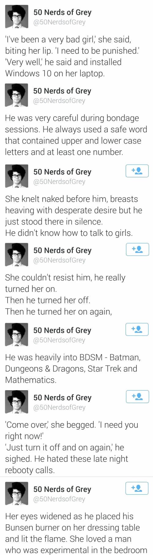 VRUĆE: 50 nijansi štreberske