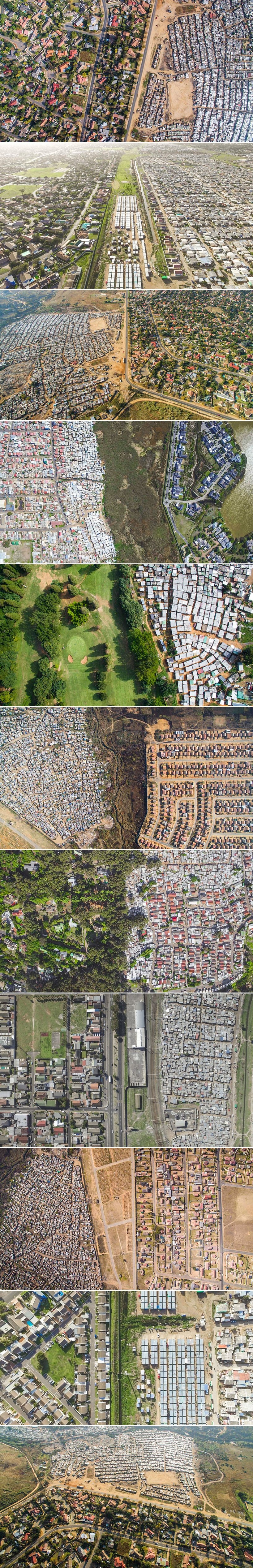 Granice koje dijele sirotinju od bogatih snimljene dronom