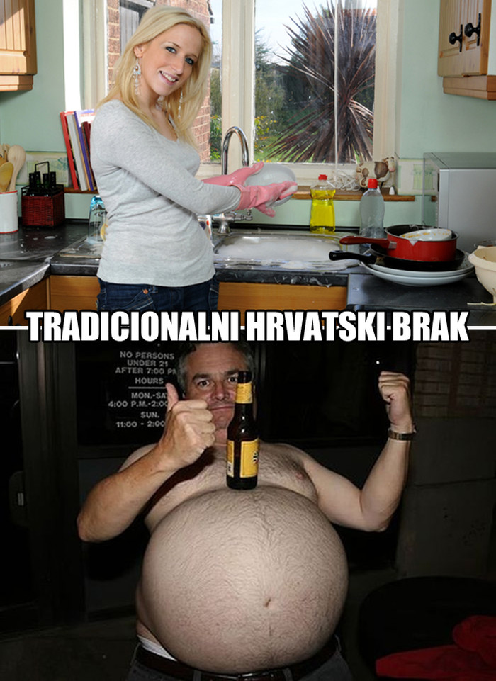 Hrvatski brak: Zajednica muškarca i žene u kuhinji