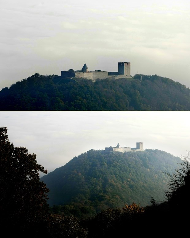 Medvedgrad se izdiže nad maglovitim Zagrebom
