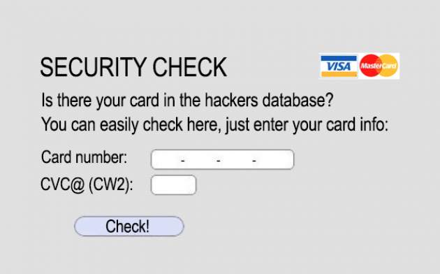 UPOZORENJE: Ne padajte na ovu foru s "provjerom" kreditne kartice!