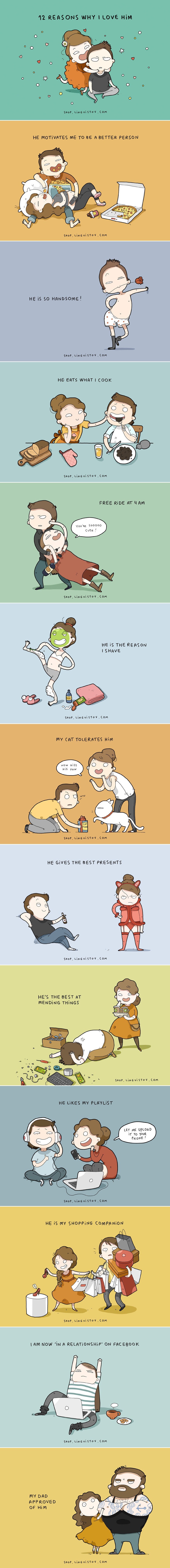 Simpatična ljubavna priča: 12 razloga zašto ga volim