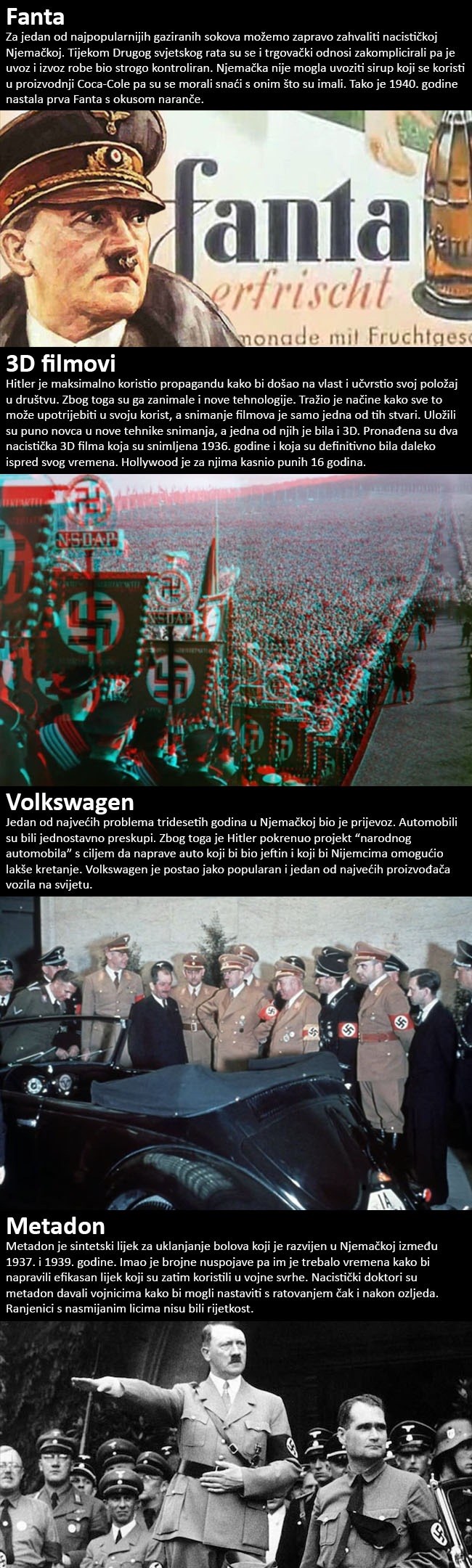 NACISTIČKI IZUMI Četiri popularna proizvoda za koje svijet može zahvaliti Hitlerovoj Njemačkoj!