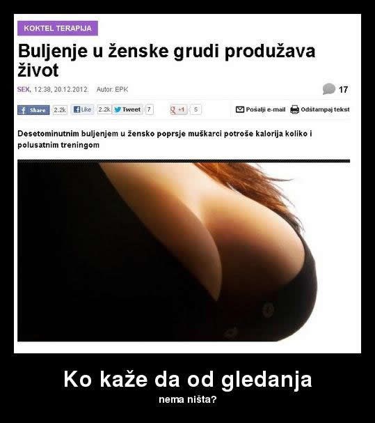 Sise troše kalorije brže od teretane?