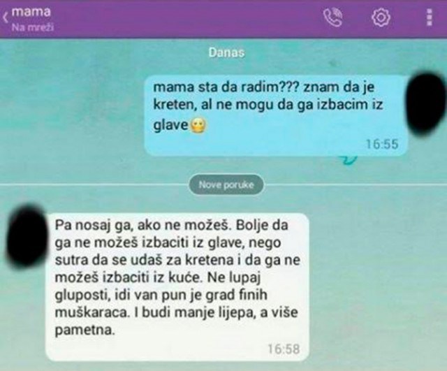 Mama što da radim: "Znam da je kreten..."