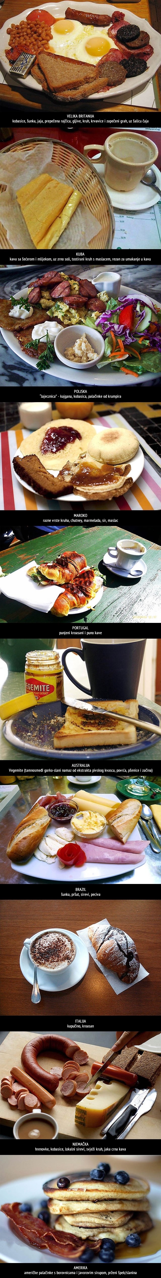 Pogledajte što se u raznim zemljama svijeta jede za doručak